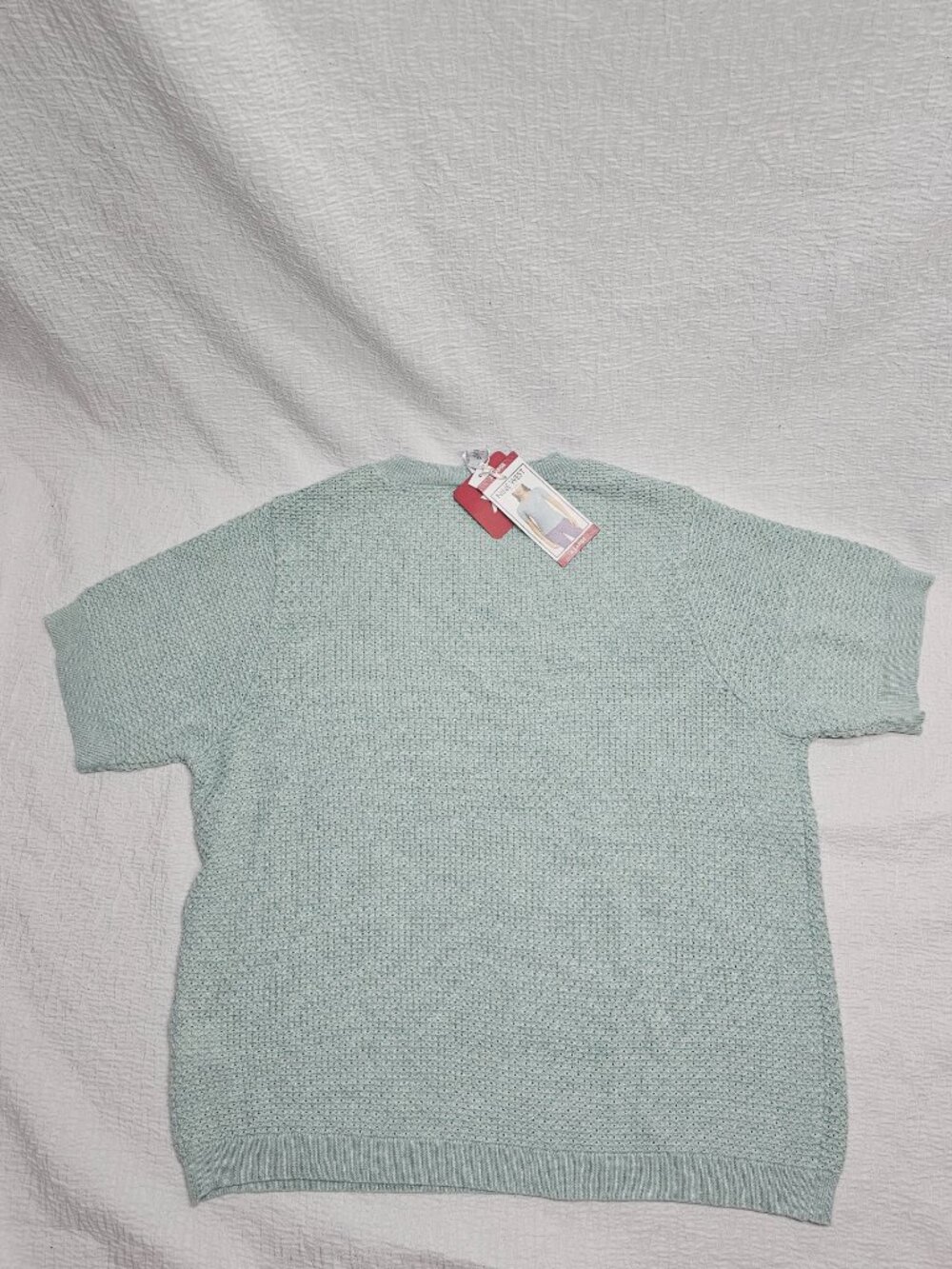 Nine West Women's Soft Spring Sweater Short Sleeve Pullover - Picture 6 of 6